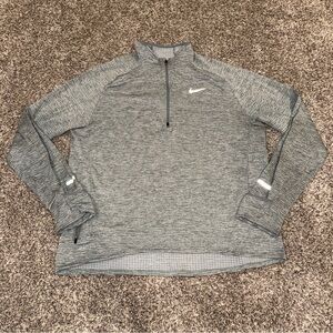 Men’s Nike Long Sleeve Gray Therma-FIT Repel Element Running Shirt Size XL